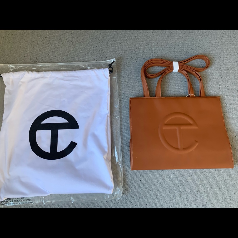 NWT TELFAR Medium Tan Shopping Bag